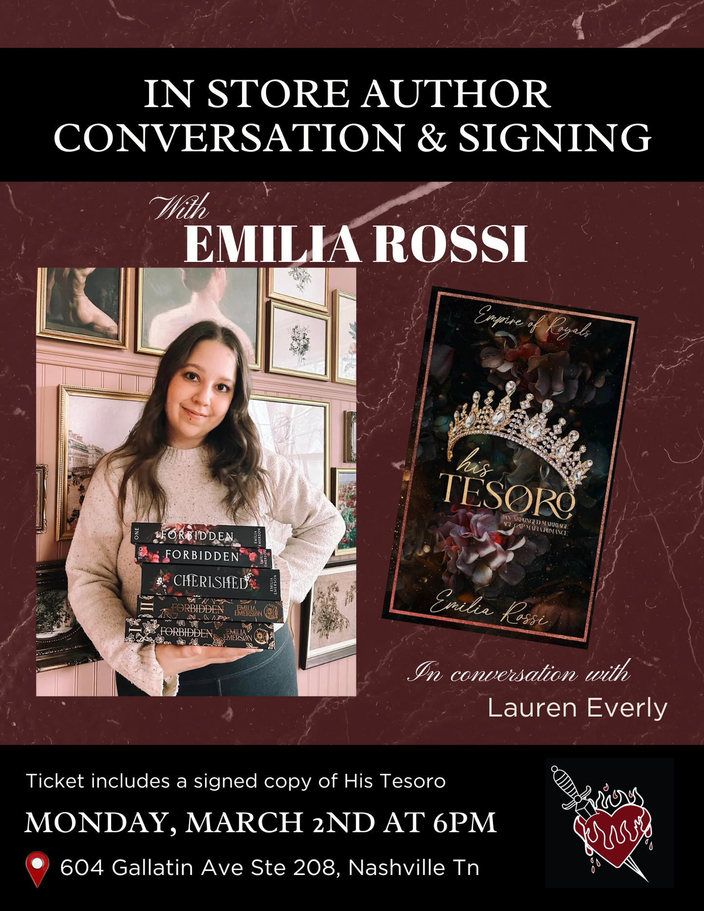 Emilia Rossi AUTHOR SIGNING